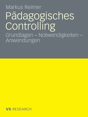 cover image of Pädagogisches Controlling